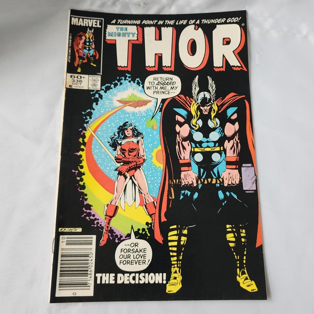 The Mighty Thor #336 Marvel Comic Book October 1983 A Turning Point News Stand